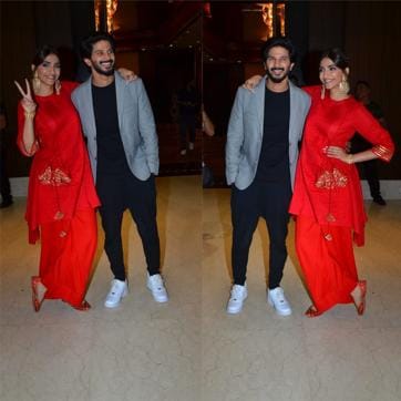 Sonam Kapoor with Dulquer Salmaan. (Varinder Chawla)