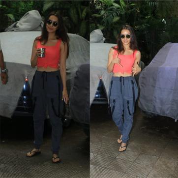 Shraddha Kapoor strikes poses for the shutterbugs. (Varinder Chawla)