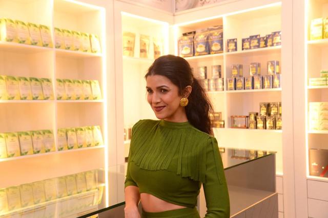 Nimrat Kaur looks gorgeous in the green dress. (Varinder Chawla)