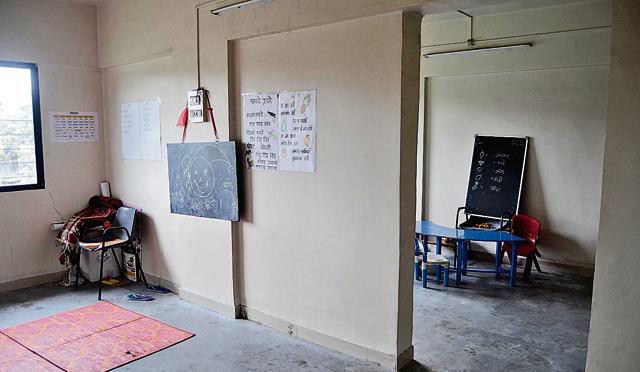 Classroom Bindumadhav Thackeray hospital in Karvenagar. (Ravindra Joshi/HT PHOTO)