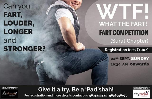 India's 'first' fart competition to be held in Surat. 'Best fartist' will get a trophy | Trending Hindustan Times