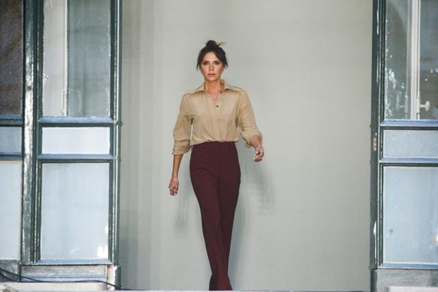 Designer Victoria Beckham following her catwalk show at London Fashion Week in London, Britain, September 15, 2019. REUTERS/ Henry Nicholls (REUTERS) Designer Victoria Beckham following her catwalk show at London Fashion Week in London, Britain, September 15, 2019. REUTERS/ Henry Nicholls (REUTERS)