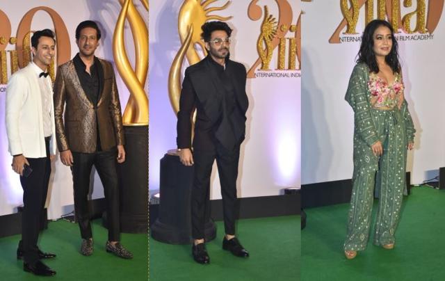 Salim–Sulaiman, Aparshakti Khurana and Neha Kakkar at IIFA Rocks event. (Varinder Chawla)