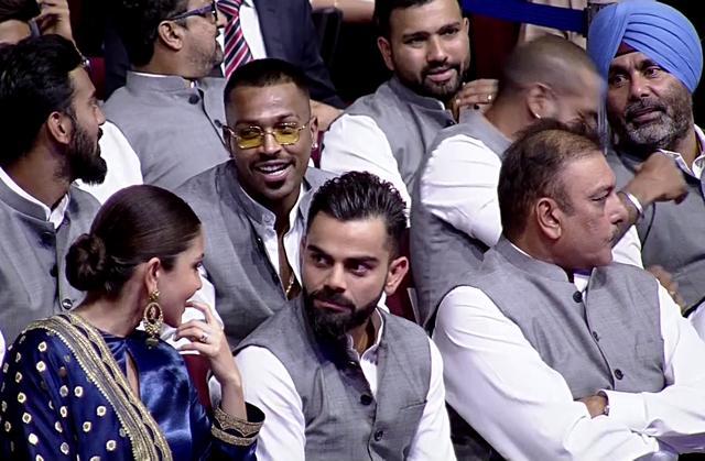 Virat Kohli and Anushka Sharma during a special tribute to former Finance Minister Arun Jaitley during DDCA Annual Honours 2019, in New Delhi. (ANI) Virat Kohli and Anushka Sharma during a special tribute to former Finance Minister Arun Jaitley during DDCA Annual Honours 2019, in New Delhi. (ANI)
