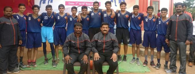 Millenium National School under-17 team after winning the title. (HT PHOTO) Millenium National School under-17 team after winning the title. (HT PHOTO)