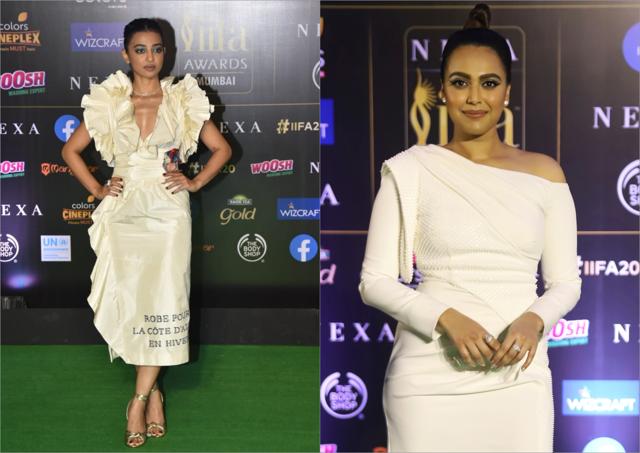 Radhika Apte and Swara Bhaskar at IIFA 2019 Radhika Apte and Swara Bhaskar at IIFA 2019