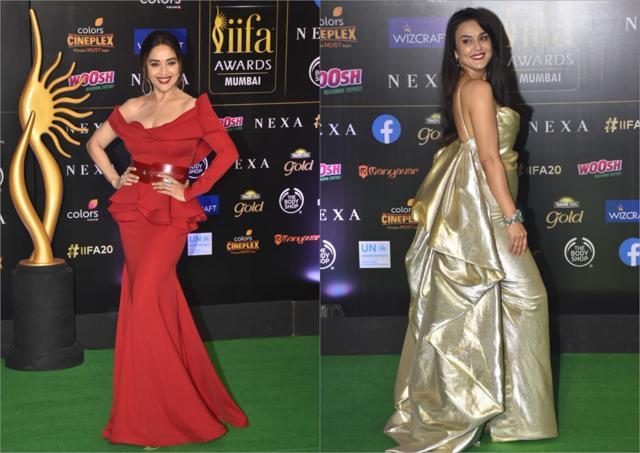 Madhuri Dixit-Nene and Preity Zinta at IIFA 2019. Madhuri Dixit-Nene and Preity Zinta at IIFA 2019.