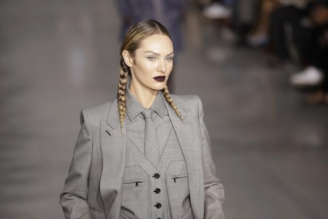 Model Candice Swanepoel wears a creation as part of the Max Mara Spring-Summer 2020 collection, unveiled during the fashion week, in Milan, Italy, Thursday, Sept. 19, 2019. (AP Photo/Luca Bruno) (AP) Model Candice Swanepoel wears a creation as part of the Max Mara Spring-Summer 2020 collection, unveiled during the fashion week, in Milan, Italy, Thursday, Sept. 19, 2019. (AP Photo/Luca Bruno) (AP)