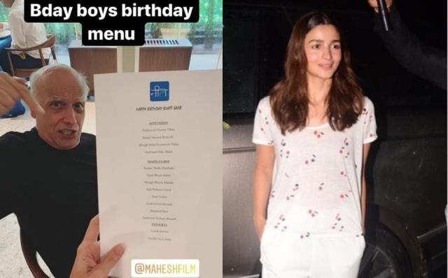 Mahesh Bhatt during his birthday lunch and Alia Bhatt post the shoot of Sadak 2 on Friday.