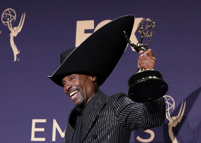 Billy Porter poses backstage with his Outstanding Lead Actor in a Drama Series for Pose. (REUTERS) Billy Porter poses backstage with his Outstanding Lead Actor in a Drama Series for Pose. (REUTERS)