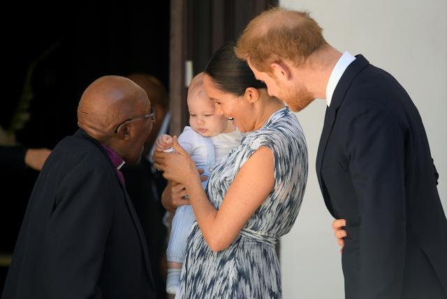 Archie in his mother Meghan Markle’s arms. (REUTERS) Archie in his mother Meghan Markle’s arms. (REUTERS)