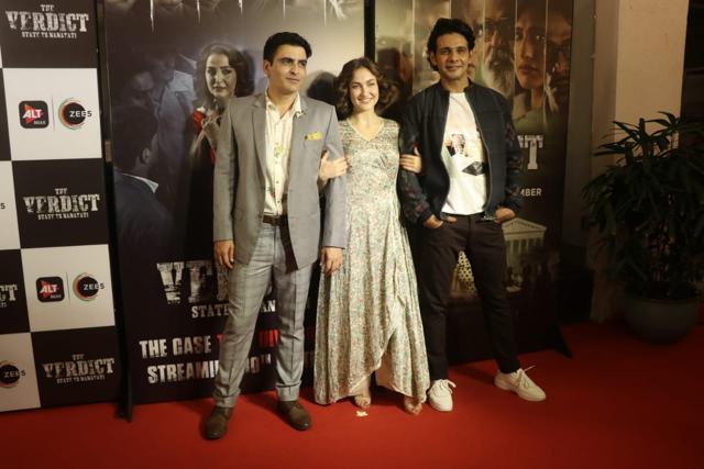 Manav Kaul, Elli Avram during the screening of The Verdict - State vs Nanavati. (Varinder Chawla) Manav Kaul, Elli Avram during the screening of The Verdict - State vs Nanavati. (Varinder Chawla)