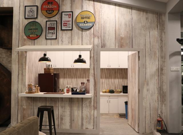 The kitchen area of Salman’s chalet.