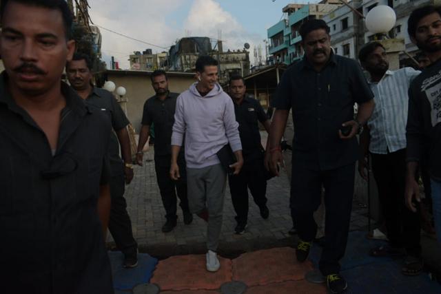 Akshay Kumar spotted in Mumbai. Akshay Kumar spotted in Mumbai.