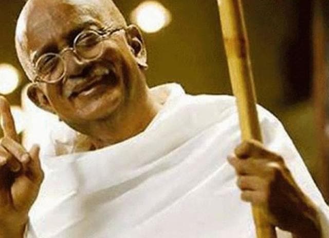 Dilip Prabhavalkar as Gandhi in Lage Raho Munna Bhai.