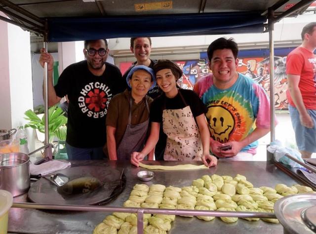 Gaggan Anand at the street food stall in Bangkok. Gaggan Anand at the street food stall in Bangkok.