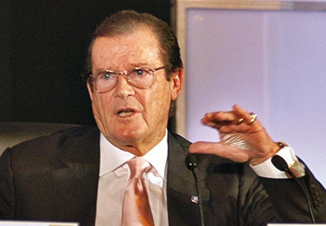 At the HT Summit in 2009, Roger Moore spoke about how iodised salt can save lives At the HT Summit in 2009, Roger Moore spoke about how iodised salt can save lives