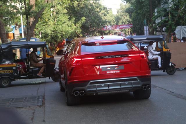 Ranveer Singh takes his Lamborghini for a drive. (Varinder Chawla) Ranveer Singh takes his Lamborghini for a drive. (Varinder Chawla)