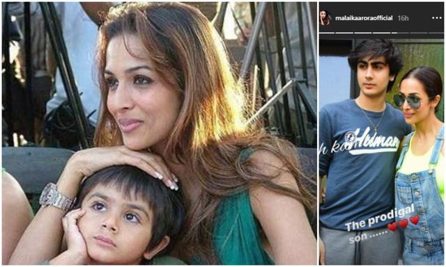 Malaika Arora has shared a picture with son Arhaan from their lunch outing on Wednesday. Malaika Arora has shared a picture with son Arhaan from their lunch outing on Wednesday.