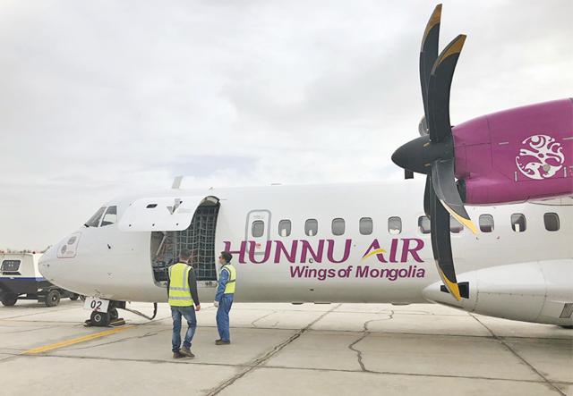 A short flight on a small plane lands you on the outskirts of the southern Gobi (Aarti Sethi) A short flight on a small plane lands you on the outskirts of the southern Gobi (Aarti Sethi)