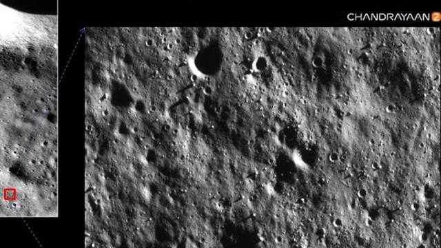 ISRO releases pictures of moon surface taken by camera on Chandrayaan-2  Orbiter | Latest News India - Hindustan Times