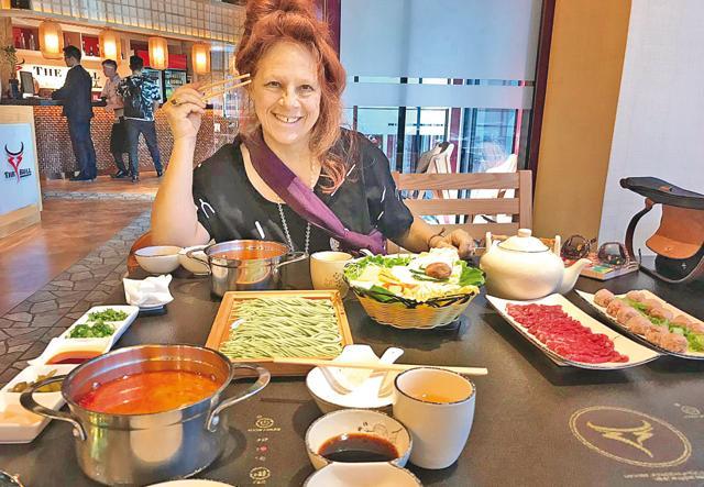 The meats and veggies at the Bull are cooked at the table. But, vegetarian food in the Gobi is a myth! (Aarti Sethi) The meats and veggies at the Bull are cooked at the table. But, vegetarian food in the Gobi is a myth! (Aarti Sethi)