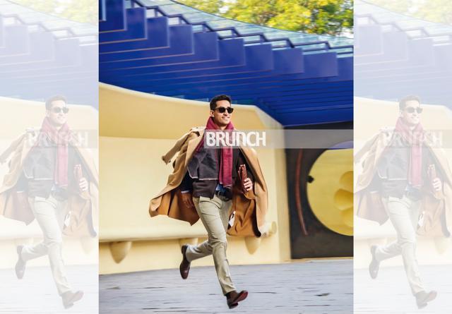 Shirt, trousers and necktie, Blackberrys; cardigan, Hackett London; overcoat and leather gloves, Zara; boots, Christian Louboutin; sunglasses, Ray-Ban (Luxottica); watch, Versace; scarf, Shingora (Shivamm Paathak) Shirt, trousers and necktie, Blackberrys; cardigan, Hackett London; overcoat and leather gloves, Zara; boots, Christian Louboutin; sunglasses, Ray-Ban (Luxottica); watch, Versace; scarf, Shingora (Shivamm Paathak)