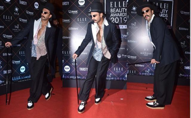 Ranveer Singh shows his funny side at Elle Beauty Awards.