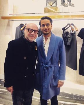 Domenico Dolce and Satyam Abhishek Advani in London. Domenico Dolce and Satyam Abhishek Advani in London.