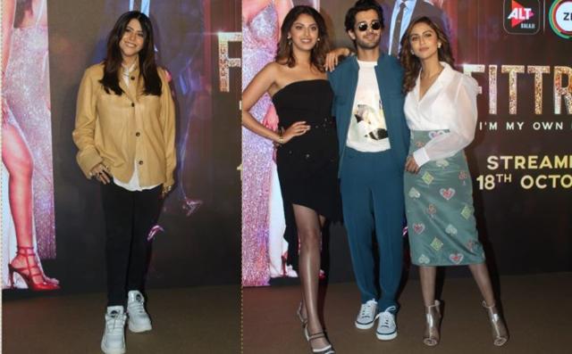 Ekta Kapoor and Fittrat cast at trailer and music album launch. (Varinder Chawla)