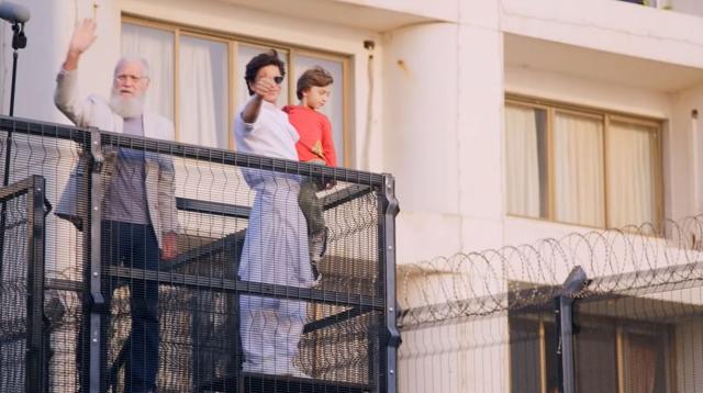 Shah Rukh and David at the actor’s home on Eid this year.