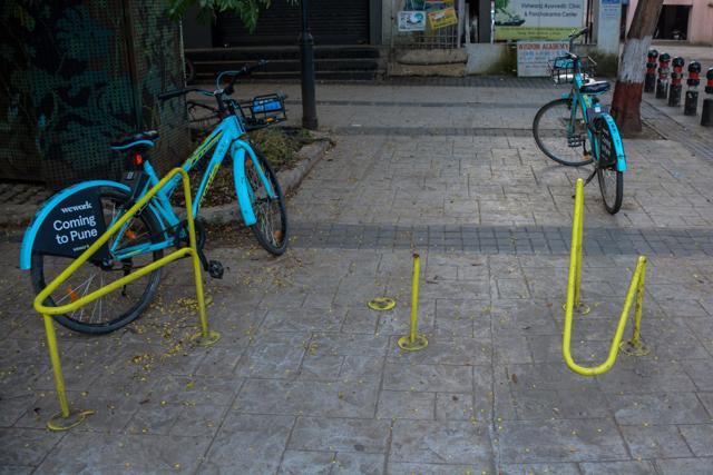 City’s public bicycle sharing scheme has collapsed due to vandalism. (Milind Saurkar/Hindustan Times)