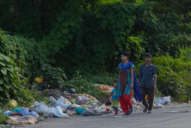 Garbage is a major issue in Khadakwasla constituency. (Sanket Wankhade/HT PHOTO)