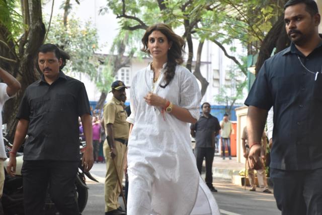 Shweta Bachchan at the Bachchan residence. (Varinder Chawla) Shweta Bachchan at the Bachchan residence. (Varinder Chawla)