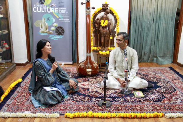 Dhrupad singer Chintan Upadhyay with Zarina Mehta Dhrupad singer Chintan Upadhyay with Zarina Mehta