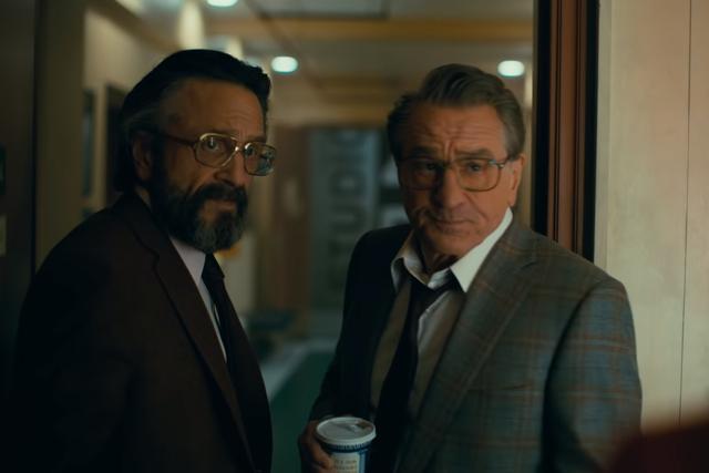 Marc Maron and Robert De Niro in a still from Joker. Marc Maron and Robert De Niro in a still from Joker.