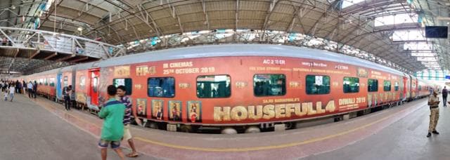 The train used for promotions of Housefull 4. (Varinder Chawla) The train used for promotions of Housefull 4. (Varinder Chawla)