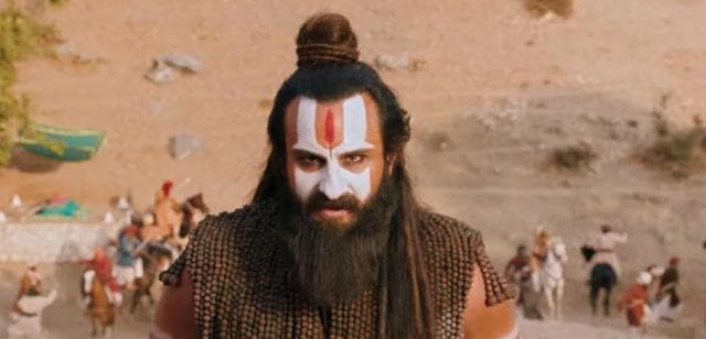 Saif Ali Khan in a still from Laal Kaptaan.