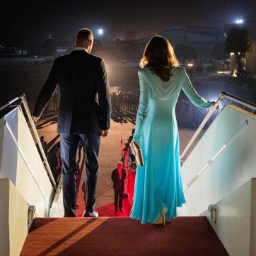 Kate Middleton, Prince William at the Nur Khan Airbase, Pakistan. (Instagram/kensingtonroyal) Kate Middleton, Prince William at the Nur Khan Airbase, Pakistan. (Instagram/kensingtonroyal)