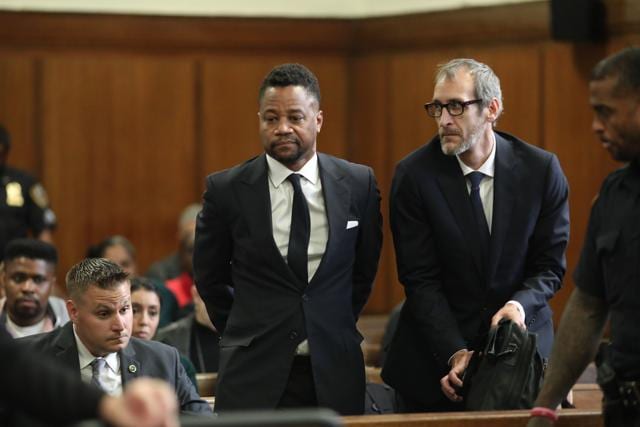 Cuba Gooding Jr, centre, appears in court to face new sexual misconduct charges. (AP) Cuba Gooding Jr, centre, appears in court to face new sexual misconduct charges. (AP)