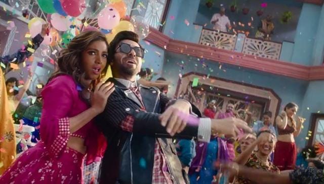 Bhumi Pednekar and Ayushmann Khurrana in a still from Bala song Don’t Be Shy.