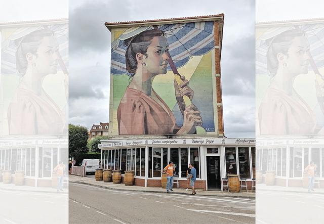 This street mural by Aryz in a town close to Santander is quite an eye-catcher (Gaurav Gupta) This street mural by Aryz in a town close to Santander is quite an eye-catcher (Gaurav Gupta)