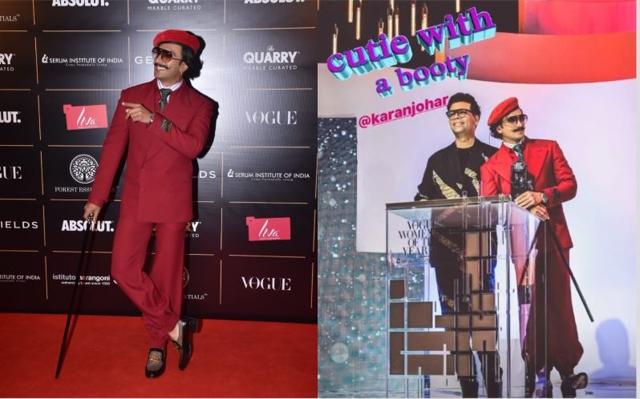 Ranveer Singh at Vogue Women of the Year awards.