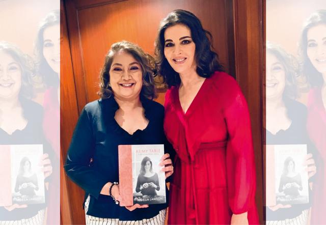 The author with Nigella The author with Nigella