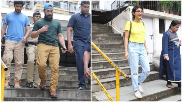 Aamir Khan and Kiran Rao cast their votes.