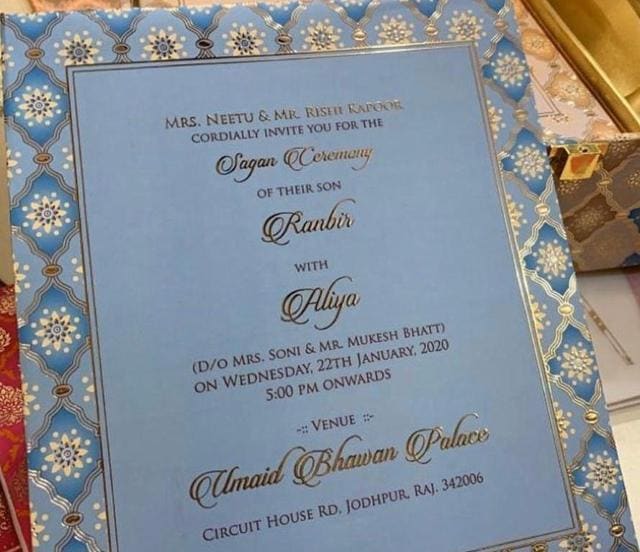 The fake wedding card in question. The fake wedding card in question.