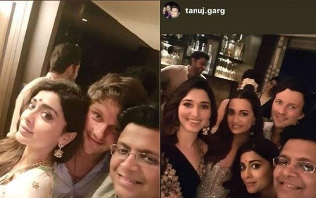 Shriya Saran at the party.