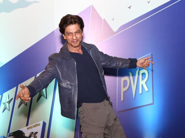 Actor Shah Rukh Khan during the curtail fall at PVR Anupam in New Delhi on Oct 24, 2019. (IANS) Actor Shah Rukh Khan during the curtail fall at PVR Anupam in New Delhi on Oct 24, 2019. (IANS)