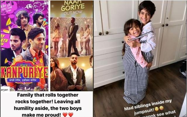 Tahira Kashyap cheered for the Khurrana brothers and posted an adorable picture of her kids on Instagram.