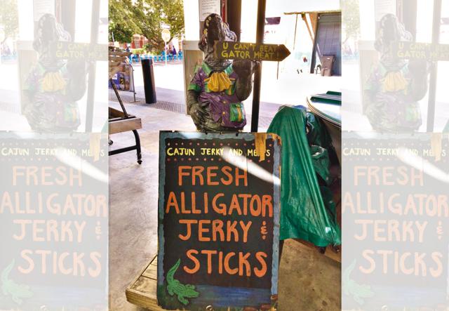 At the French Market you get the chewy alligator meat (Aarti Sethi) At the French Market you get the chewy alligator meat (Aarti Sethi)